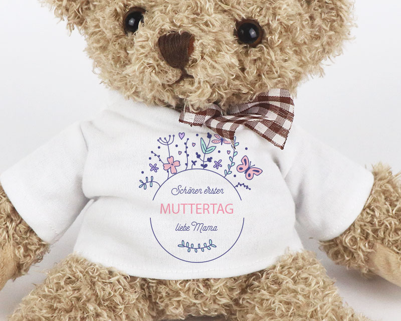 Personalisierbarer Teddybär - Kollektion Erster Muttertag