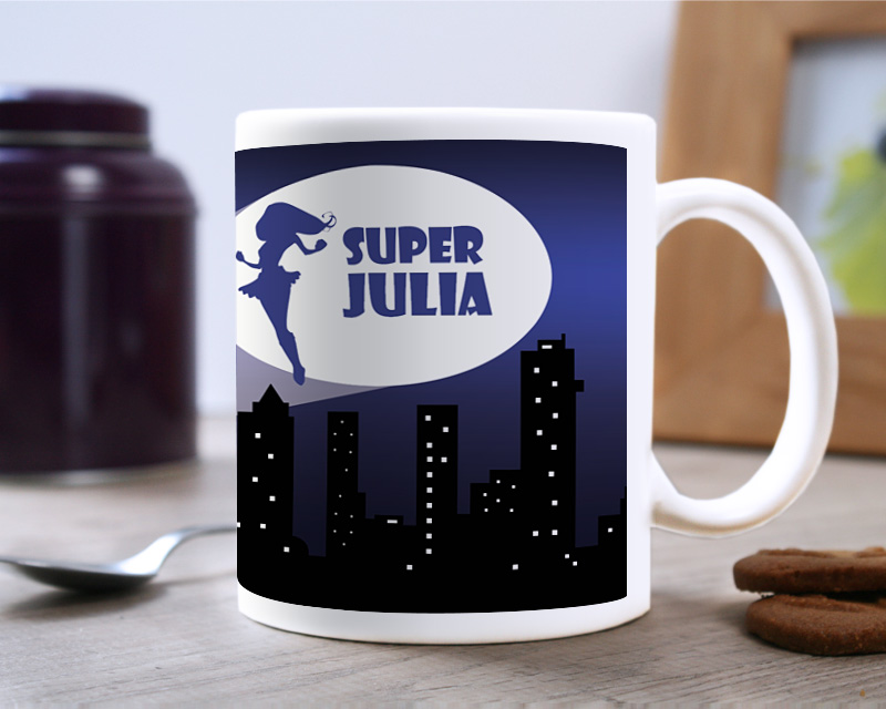 Personalisierte Tasse - Superheldin