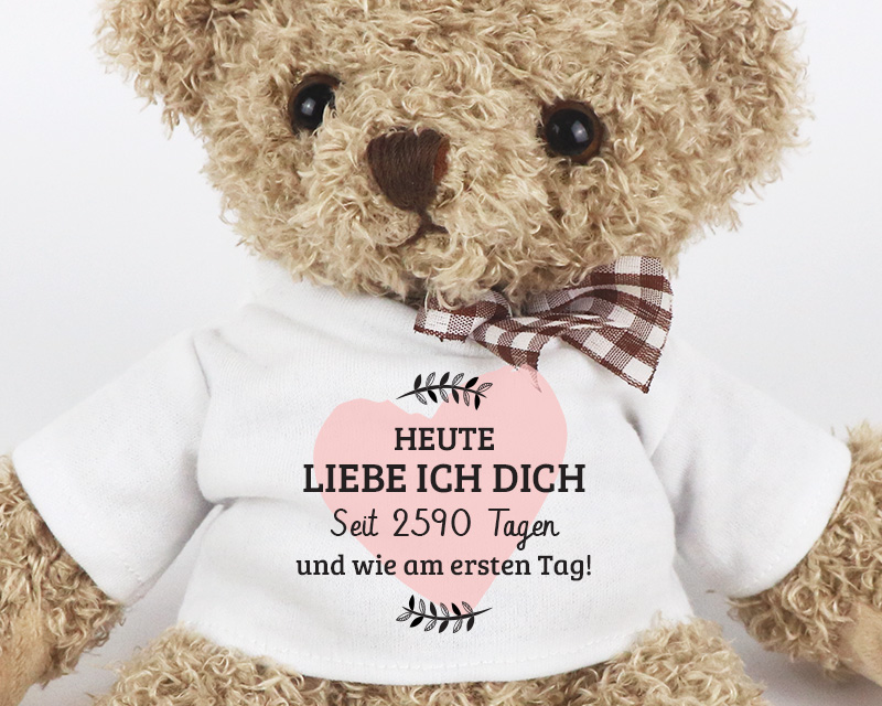 Personalisierbarer Teddybär - Ich liebe dich seit ...