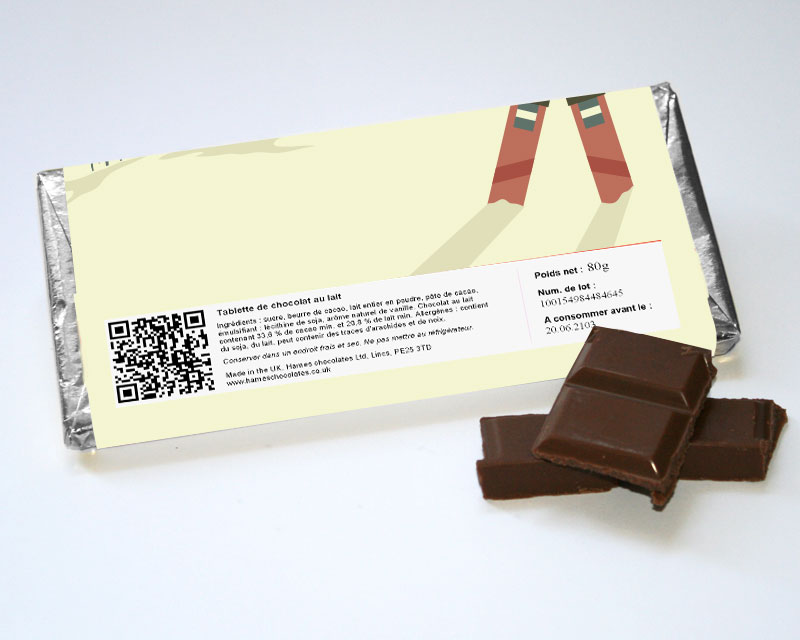 Bild 3 des Produkts Tafel Schokolade Retro Ski anzeigen