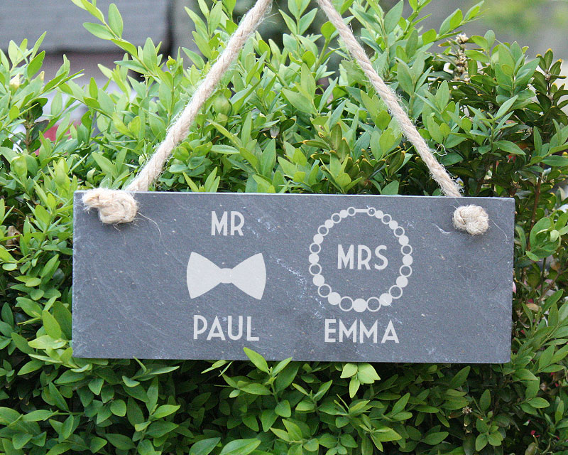 Personalisiertes Türschild - Mrs & Mrs