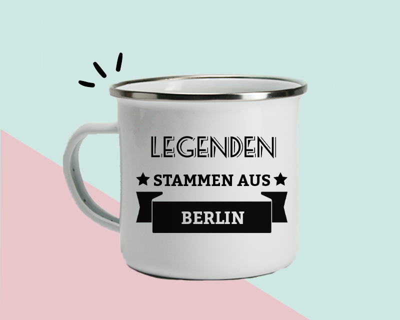 Personalisierte Emaille-Tasse - Legenden