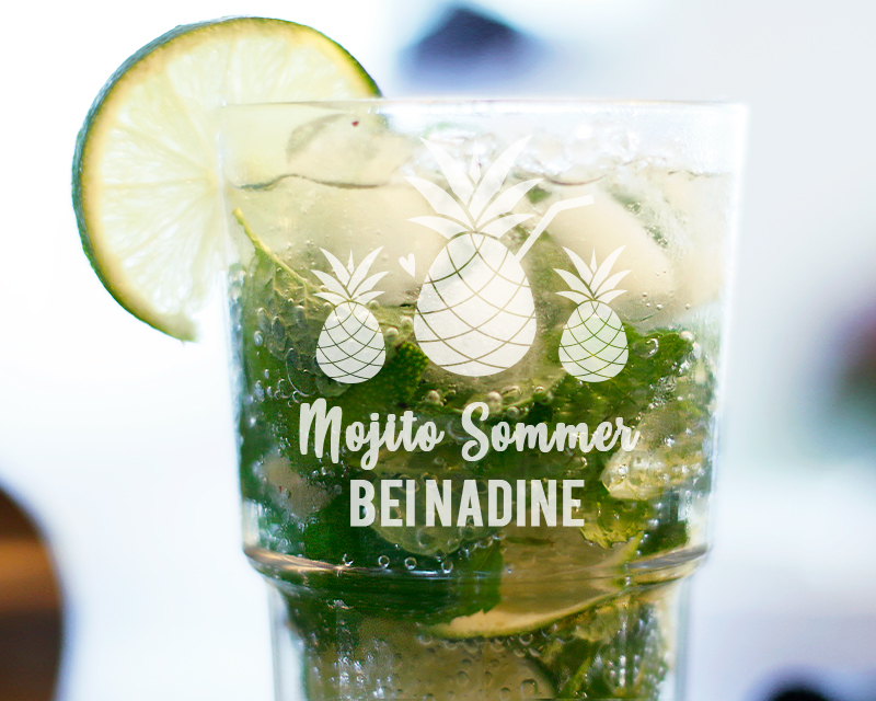 Personalisierbares Mojito-Glas - Sommer-Kollektion Ananas