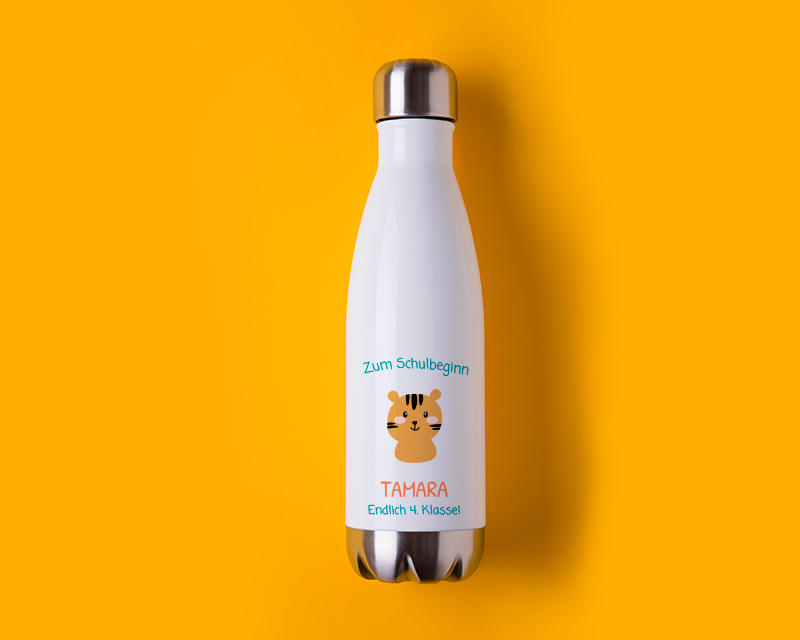 Personalisierbare Isolierflasche aus Edelstahl - Kollektion Tiere