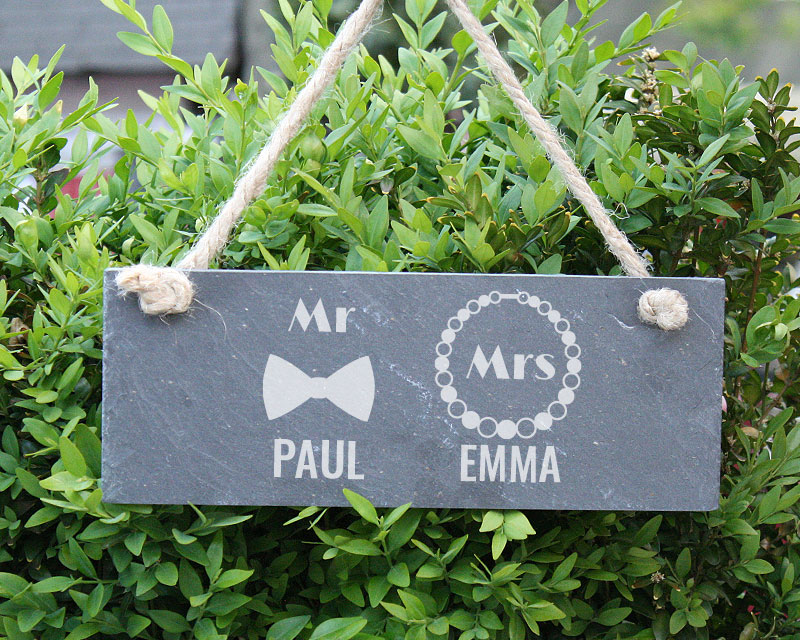 Personalisiertes Türschild - Mr & Mrs