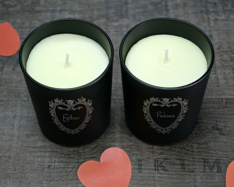 Bild 3 des Produkts 2er-Set personalisierbare Kerzen - Herz anzeigen