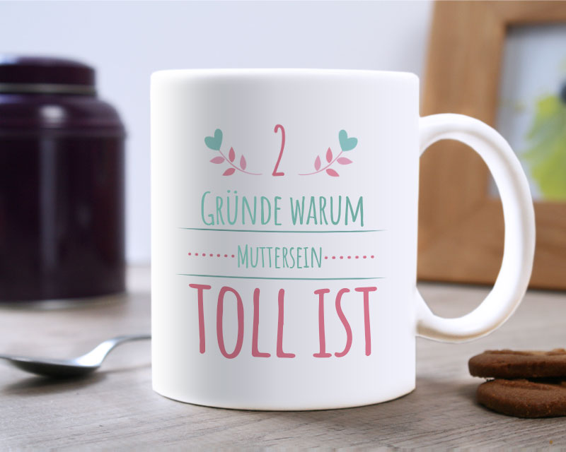 Personalisierte Tasse - Die guten Gründe Mama zu sein - Family Circus