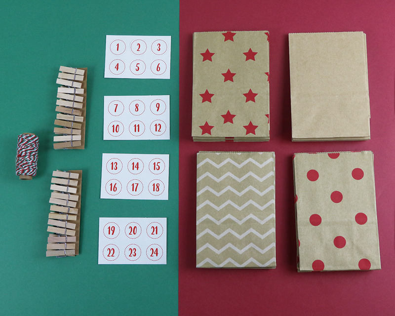 Adventskalender DIY-Set - zum Selberbasteln