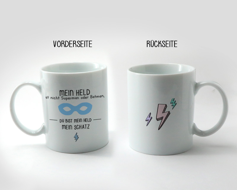 Personalisierbare Tasse - Mein Held