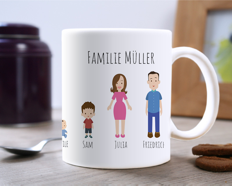 Personalisierte Tasse - Family Circus