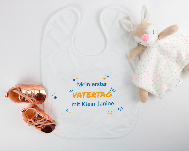 Bild 1 des Produkts Personalisierbares Baby-Lätzchen - Erster Vatertag anzeigen