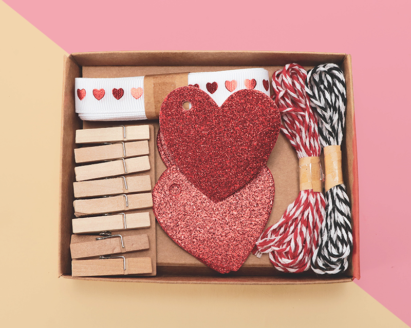 Geschenkverpackungs-Set - LOVE - LIEBE - DIY