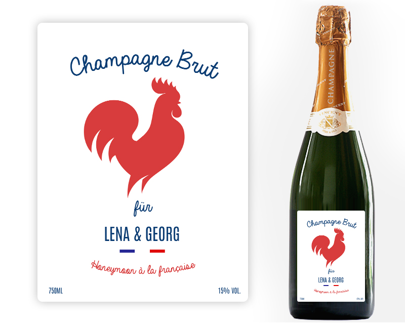 Personalisierbarer Champagner - French Touch