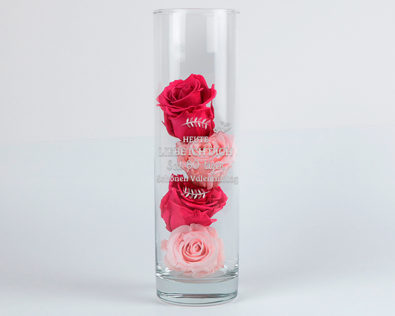 Bild 3 des Produkts Personalisierbare Vase - Ich liebe dich seit ... anzeigen