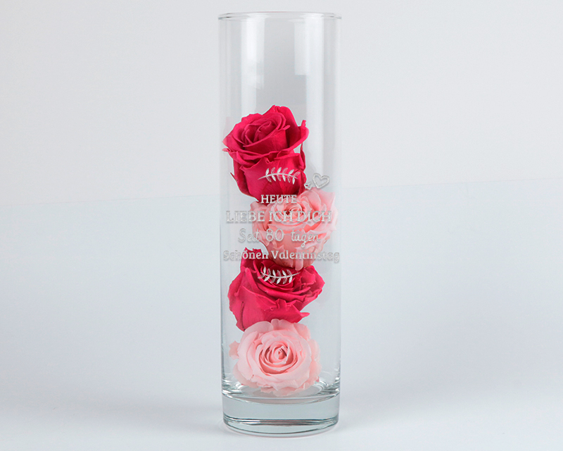 Personalisierbare Vase - Ich liebe dich seit ...