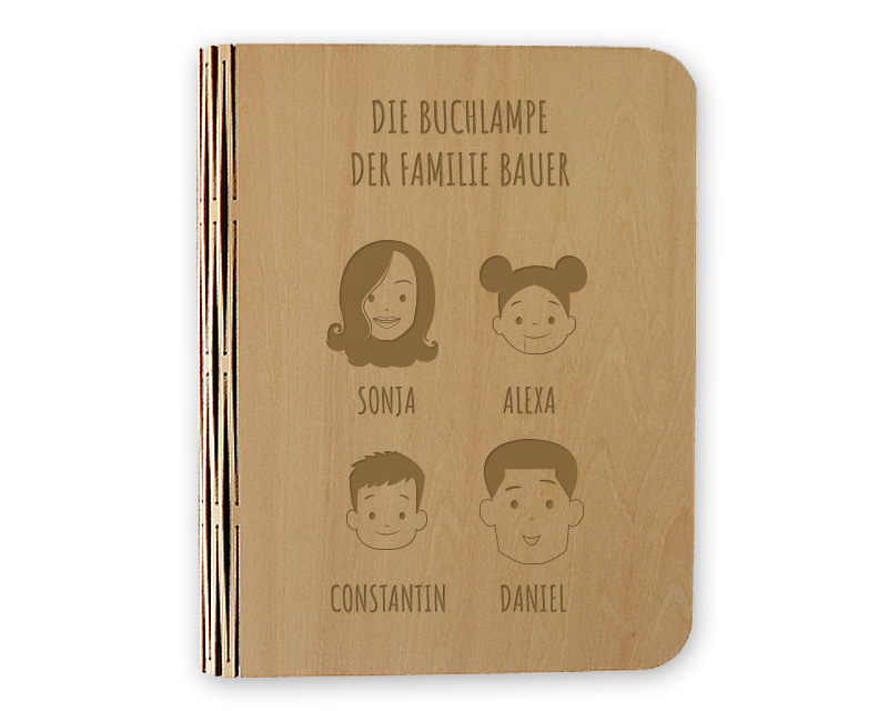 Personalisierbare Buch-Lampe - Kollektion Family Circus