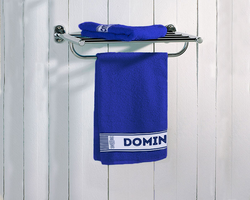 Bild 2 des Produkts Personalisiertes Handtuch blau - Matrose anzeigen