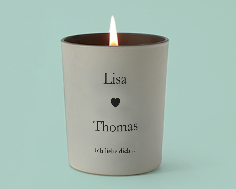 Bild 1 des Produkts Personalisierbare Kerze - Romantik anzeigen