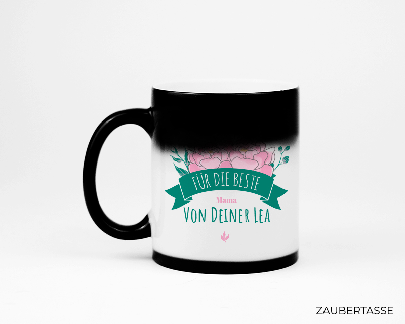 Personalisierbare Tasse - Kollektion Blumen Mama
