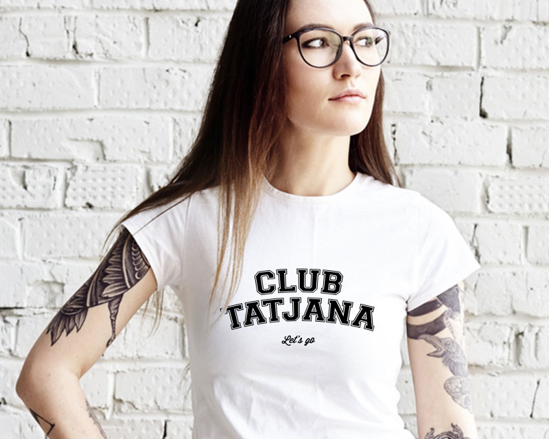 T-Shirt für Frauen weiß Club