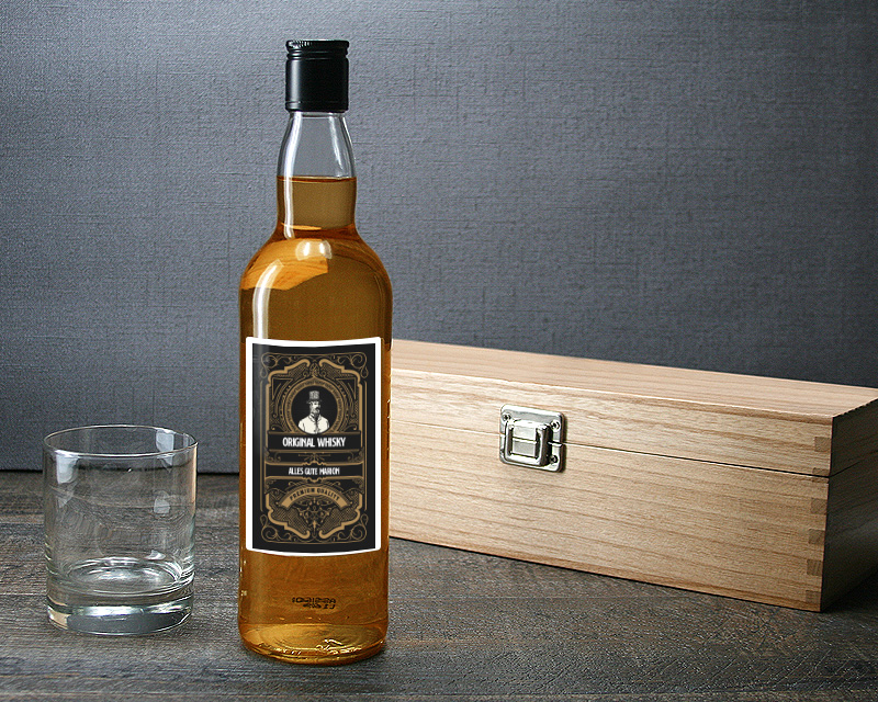 Bild 3 des Produkts Personalisierbare Whiskyflasche - Retro anzeigen