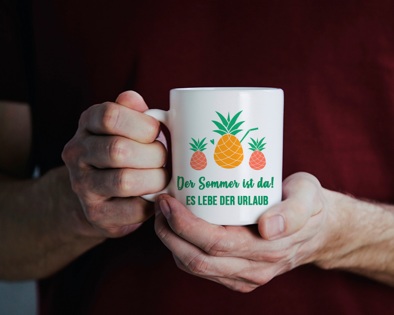 Personalisierbare Tasse - Sommer-Kollektion Ananas