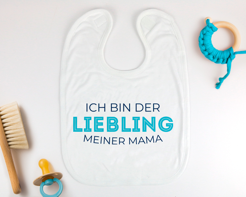 Personalisierbares Baby Lätzchen - Kollektion 'Ich hab's drauf' - Modell Blau