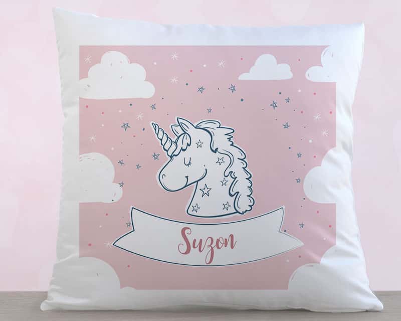 Personalisierbares Kissen - Mein kleines Einhorn