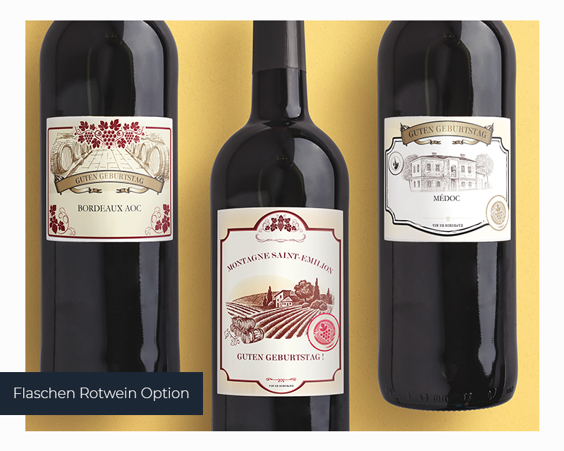 Bild 4 des Produkts Sommelier-Geburtstags-Box mit Bordeaux-Weinflasche anzeigen