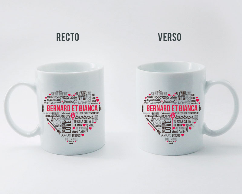 Personalisierte Tasse - Liebesbotschaft