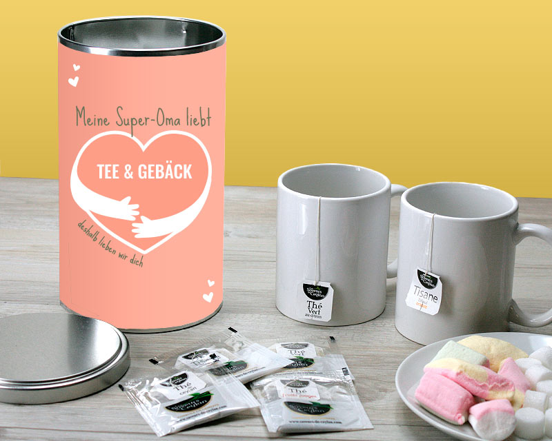 Bild 2 des Produkts Personalisierte Teedose aus Metall - Dafür lieben wir dich anzeigen