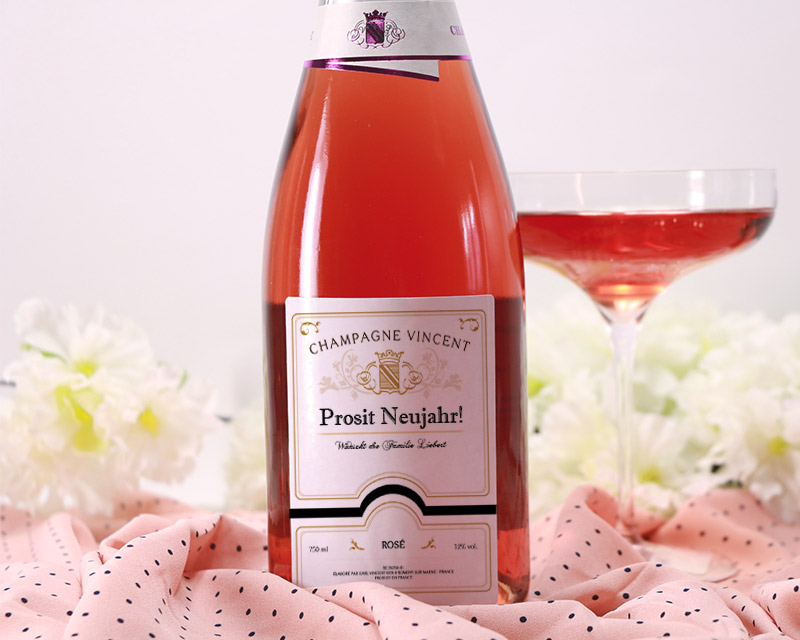 Personalisierbarer Rosé-Champagner - Klassisch