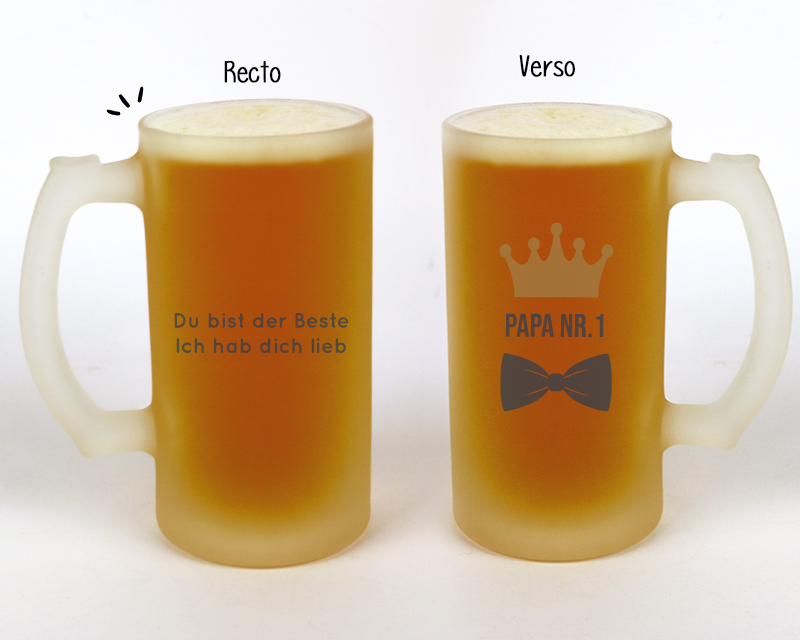 Personalisierbarer Bierkrug - Papa Royal