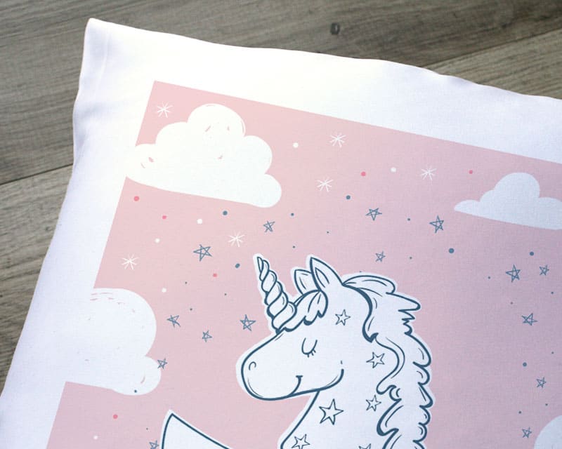 Personalisierbares Kissen - Mein kleines Einhorn