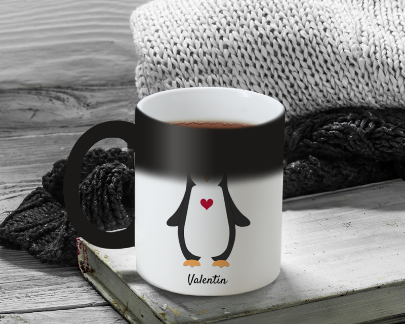 2er-Set personalisierte Tassen - Pinguine