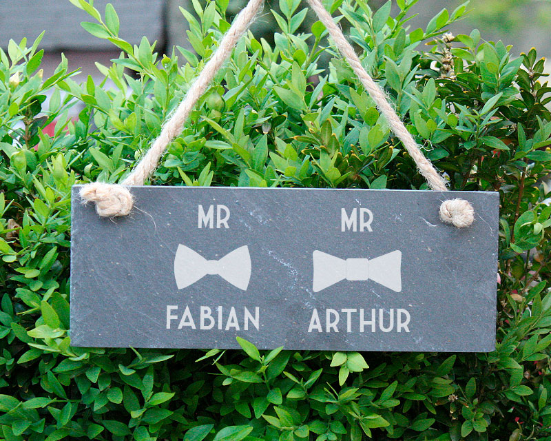 Personalisiertes Türschild - Mr & Mr