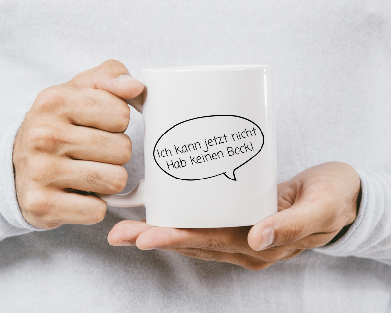 Personalisierte Tasse - Sprechblase