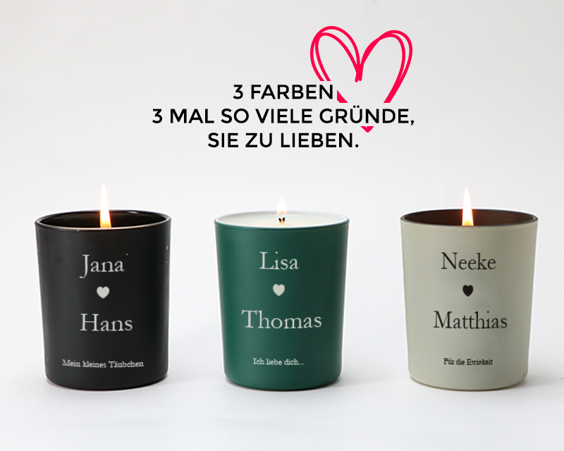 Bild 4 des Produkts Personalisierbare Kerze - Romantik anzeigen