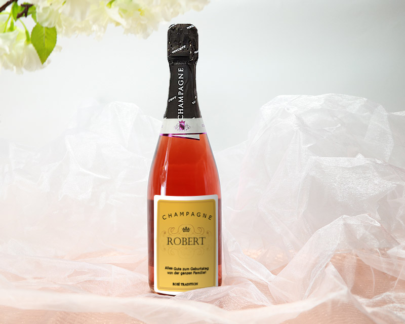 Personalisierbarer Rosé-Champagner - Royal