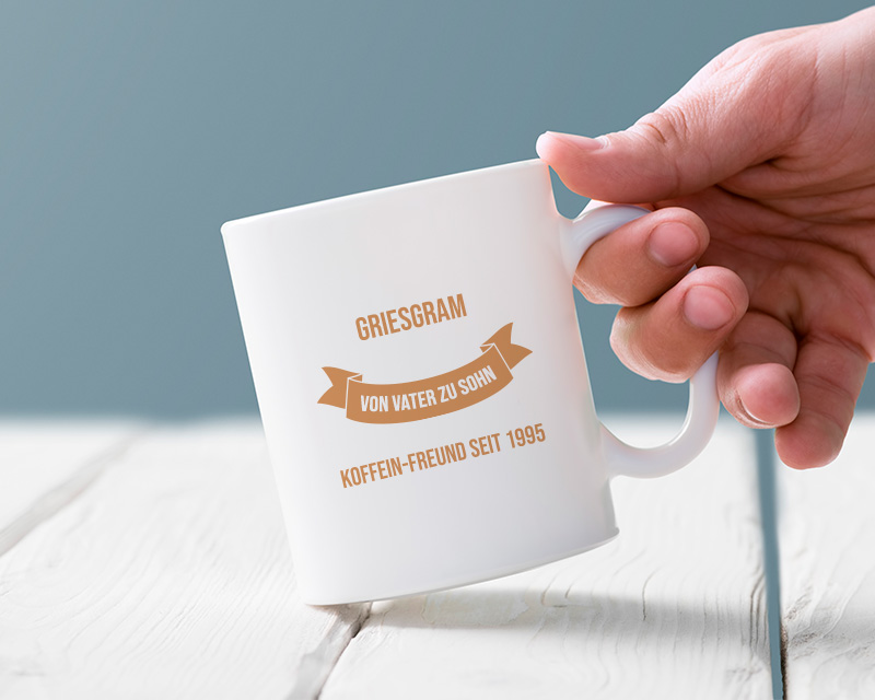 Personalisierbare Tasse - Von Vater zu Sohn - Tochter