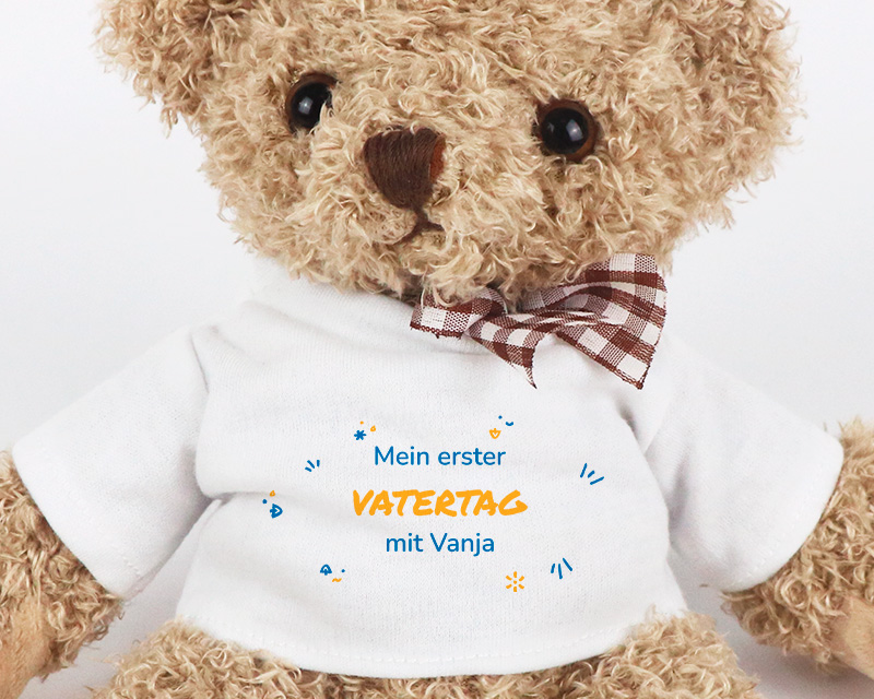 Personalisierbarer Teddybär - Mein erster Vatertag