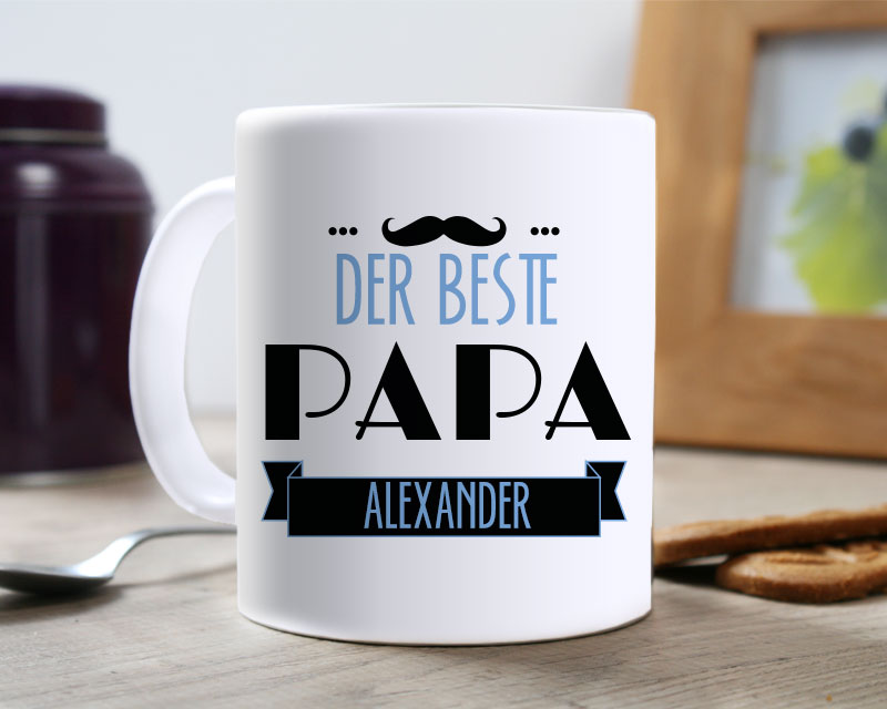 Personalisierte Tasse - Papa Retro