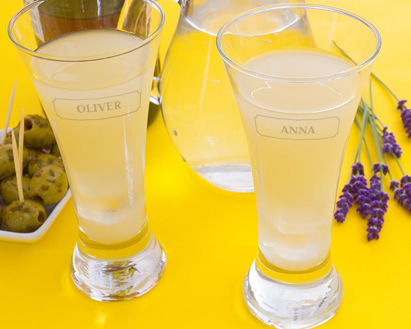 Personalisiertes Pastis Glas mit Namen