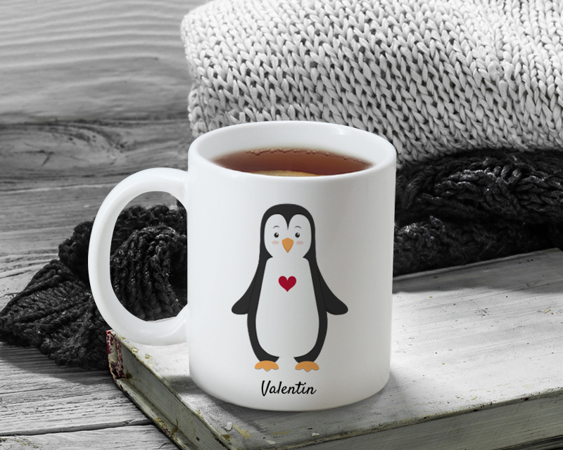 2er-Set personalisierte Tassen - Pinguine