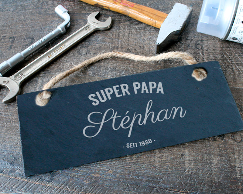 Personalisiertes Türschild - Vintage Papa