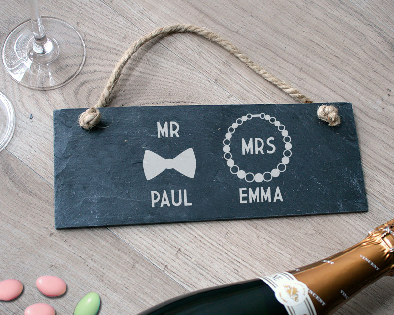 Personalisiertes Türschild - Mrs & Mrs