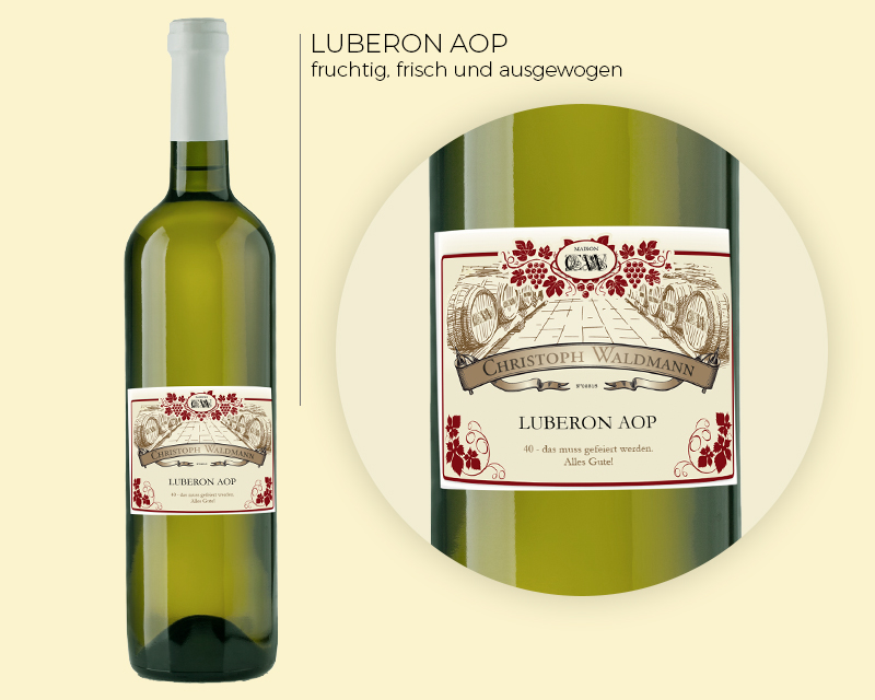 Flasche Weißwein AOP Luberon - Klassisch