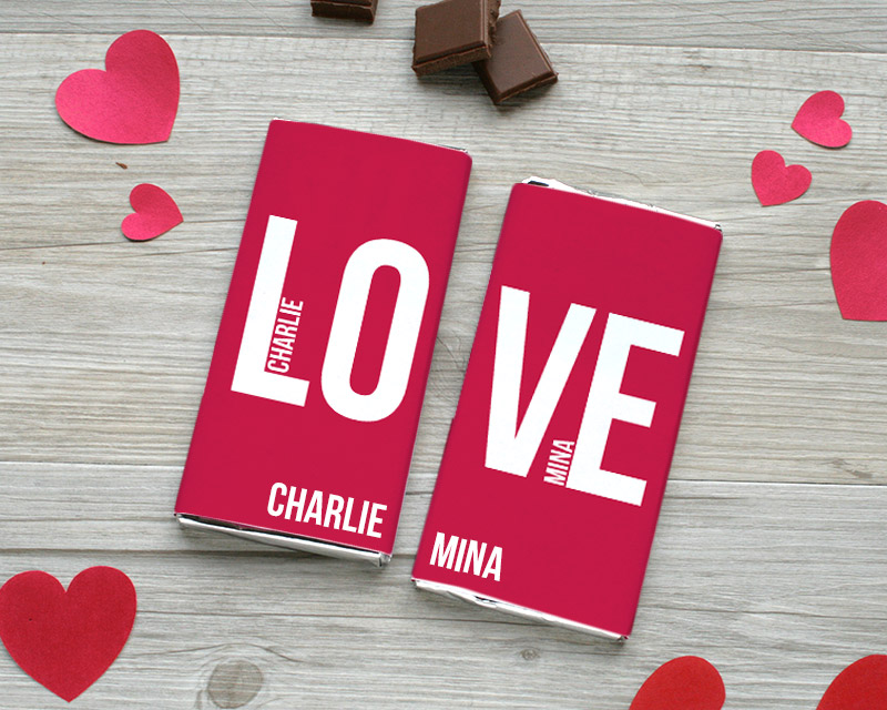 Bild 1 des Produkts Tafel Schokolade Duo LOVE anzeigen