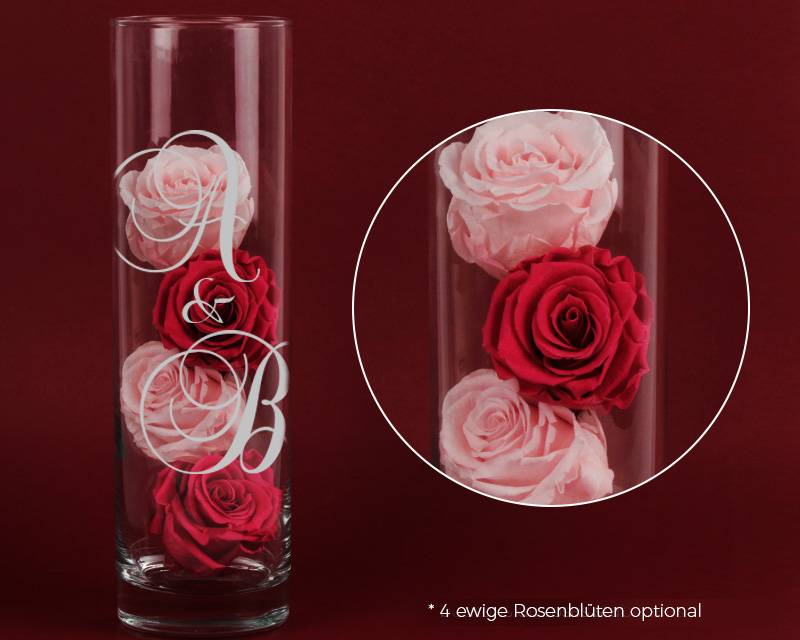 Bild 5 des Produkts Vase Liebespaar Initialen anzeigen